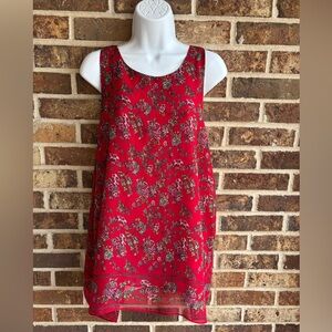 Max Studio Vibrant Red Sleeveless Top